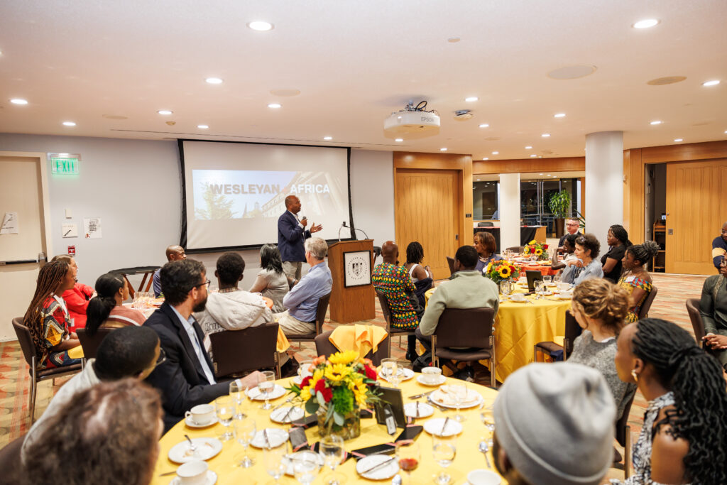 Wesleyan University African Scholars Reception/Dinner.
Photo by Tony Fiorini